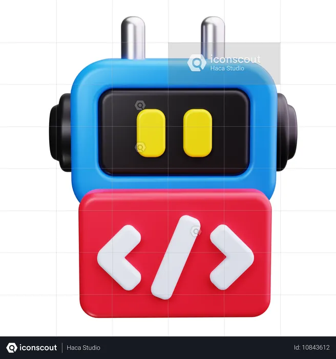 Kodierungsbot  3D Icon