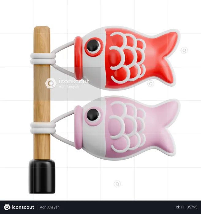 Koinobori  3D Icon