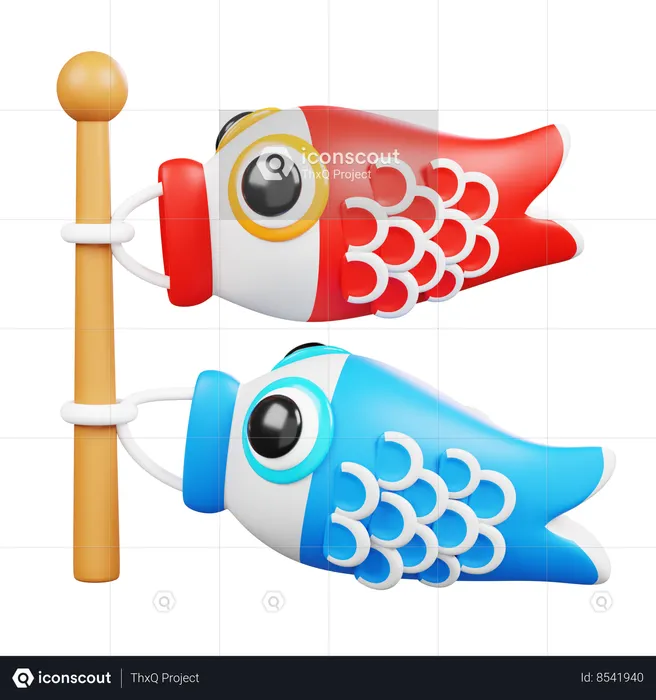 Koinobori  3D Icon