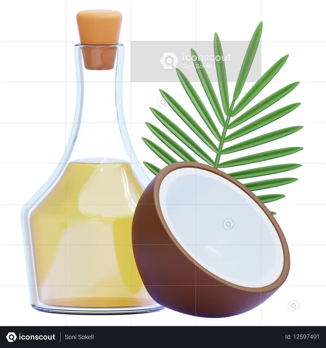 Kokosnussöl  3D Icon