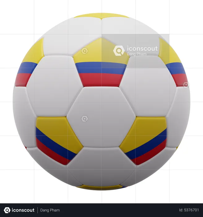 Kolumbien Ball  3D Icon
