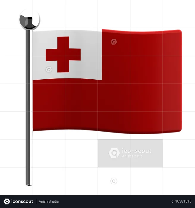 Kommen Flag 3D Icon