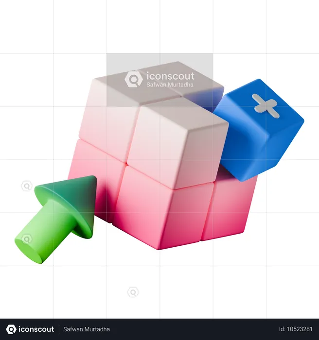 Komponente hinzufügen  3D Icon