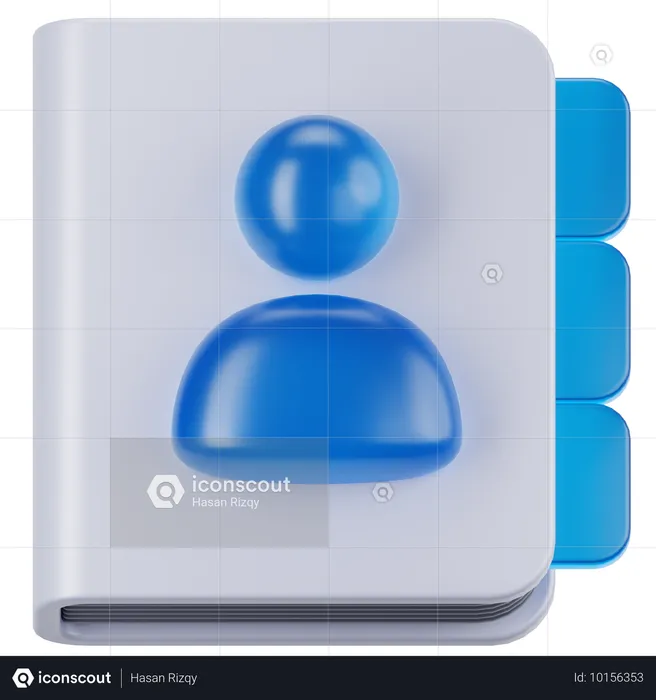 Kontakt Buchen  3D Icon