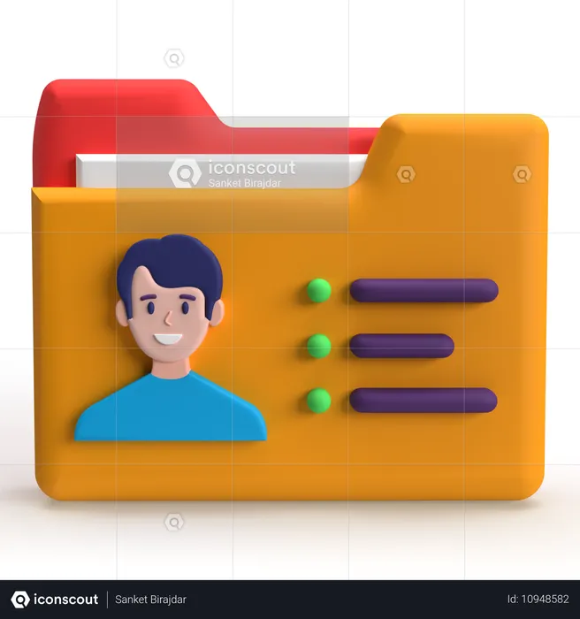 Kontoordner  3D Icon