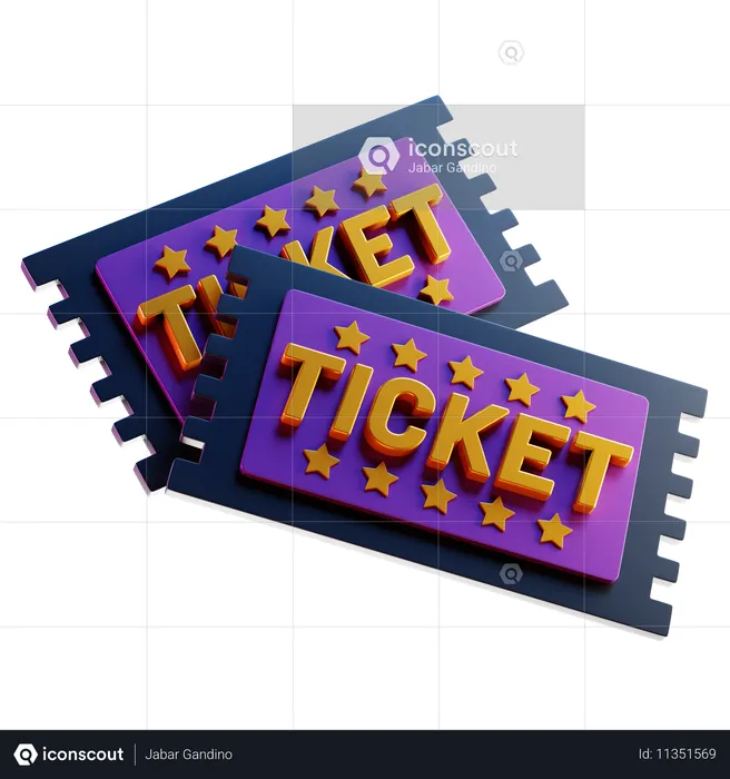 Konzertticket  3D Icon