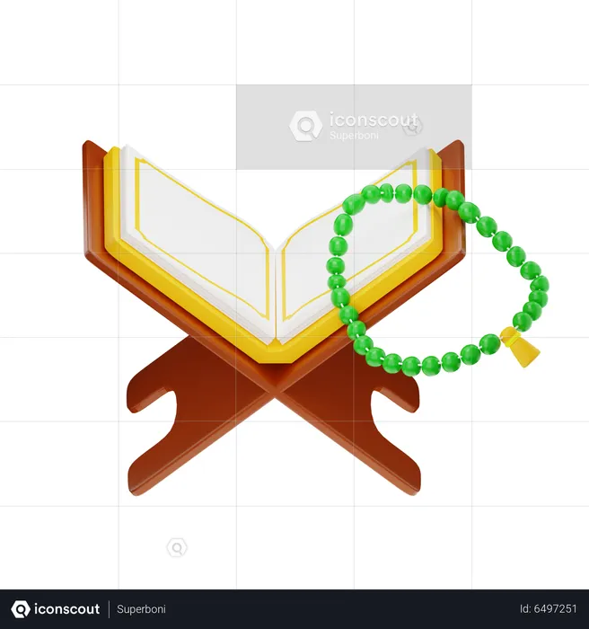 Koran auf dem Tisch  3D Icon