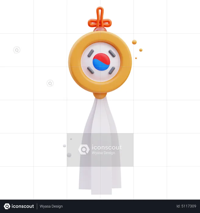 Korean Norigae  3D Icon