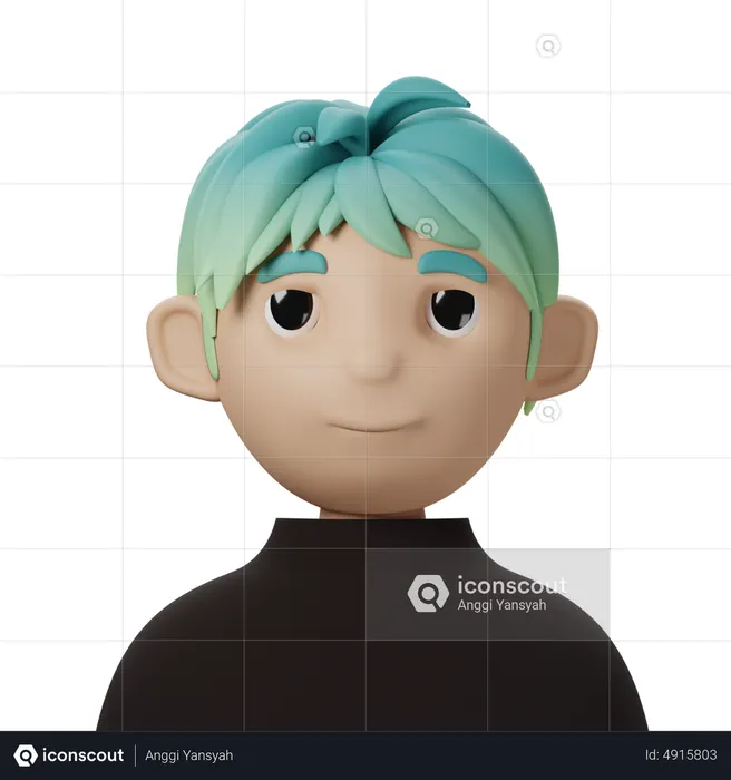 Korean Pop Singer  3D Icon
