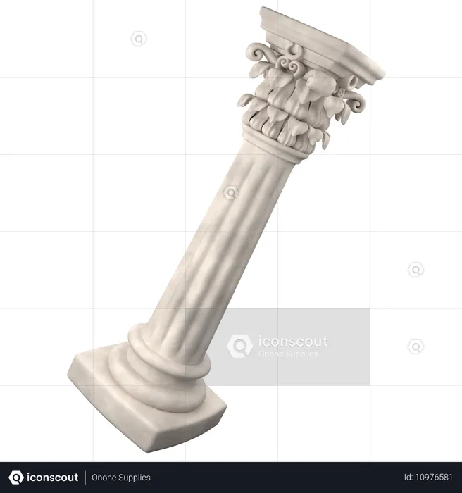 Korinthische Säule  3D Icon