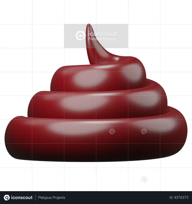 Kotfalle  3D Illustration