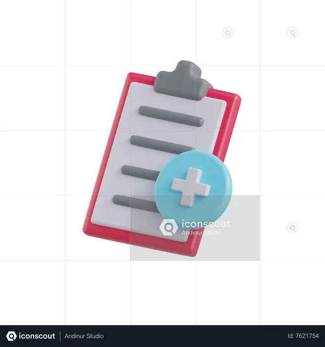 Krankenakte  3D Icon