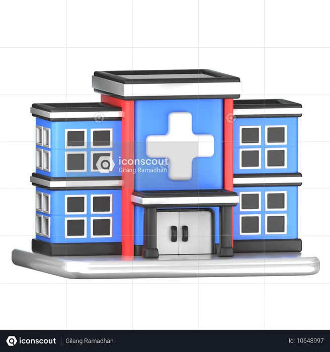 Krankenhaus  3D Icon