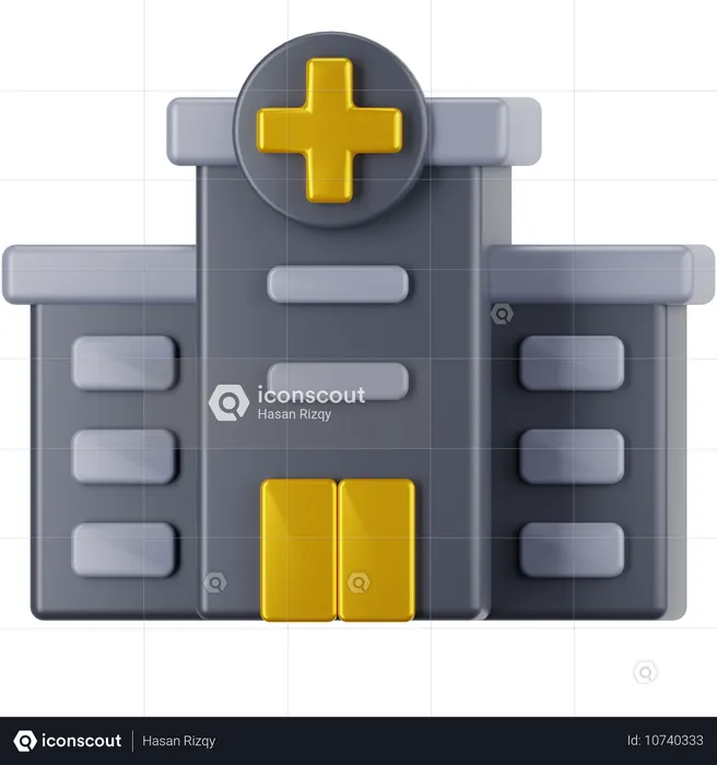 Krankenhaus  3D Icon