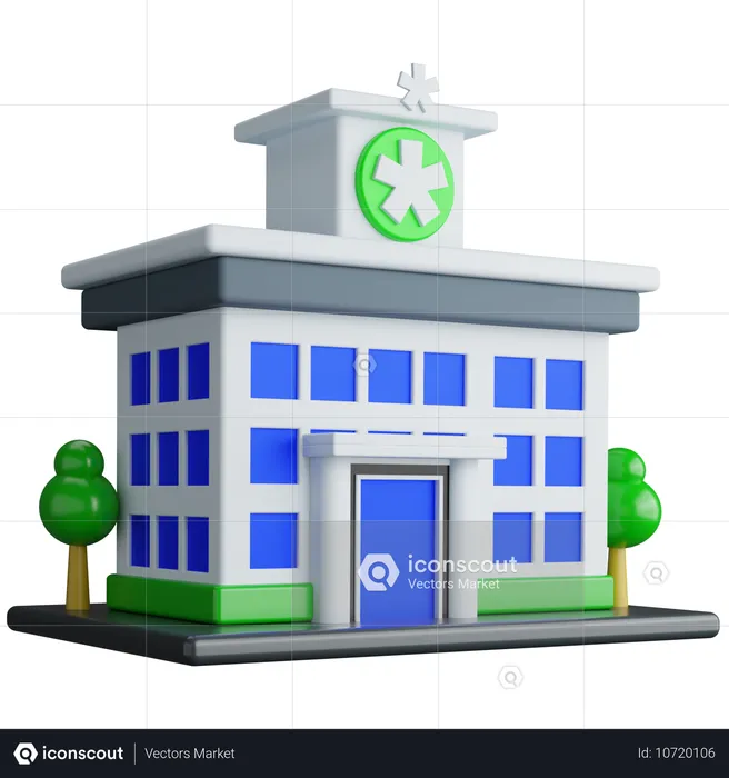 Krankenhaus  3D Icon