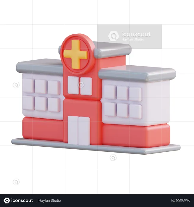 Krankenhaus  3D Icon