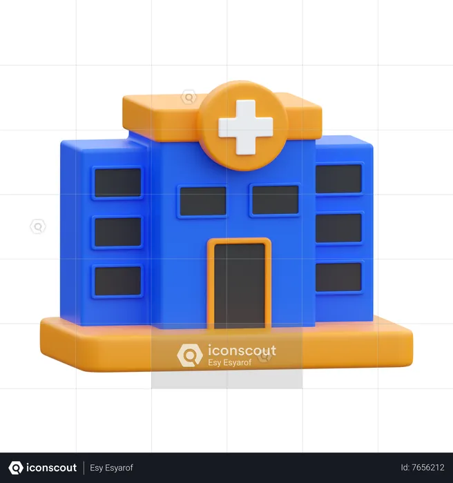 Krankenhaus  3D Icon