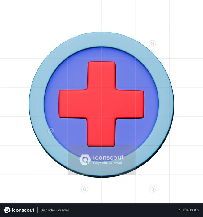 Krankenhaus Zeichen  3D Icon