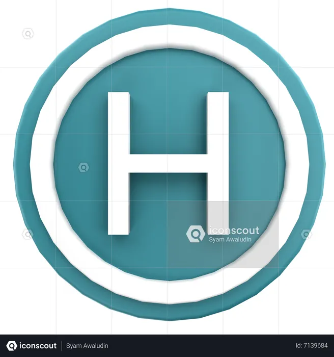 Krankenhaus Zeichen  3D Icon