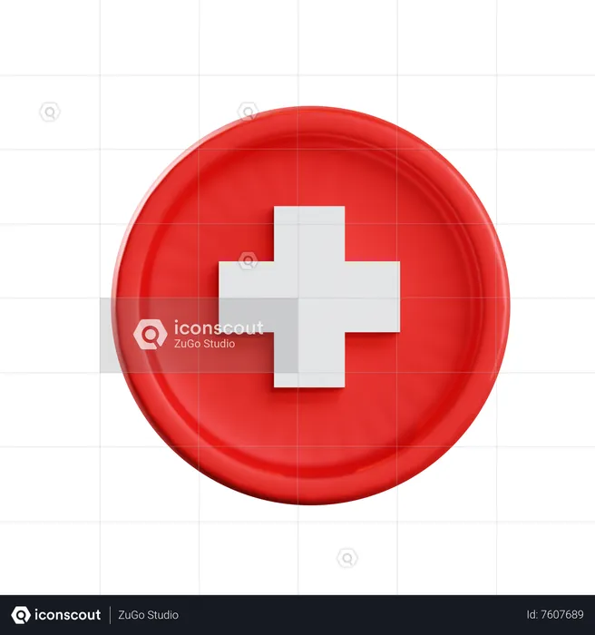 Krankenhaus Zeichen  3D Icon