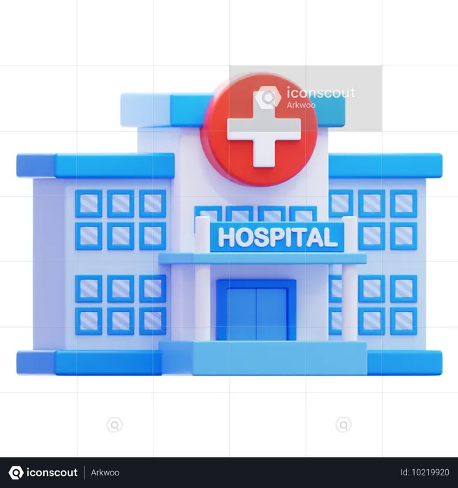 Krankenhausgebäude  3D Icon