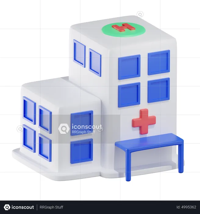 Krankenhausgebäude  3D Icon