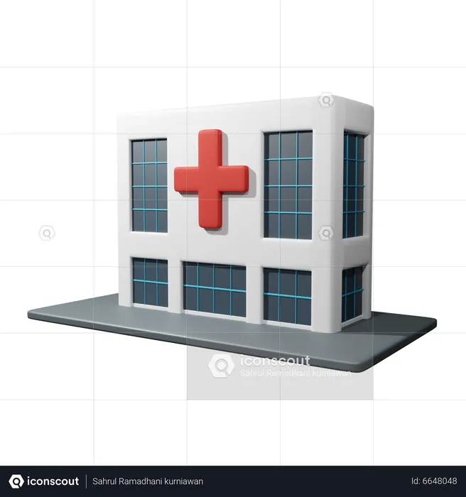 Krankenhausgebäude  3D Icon