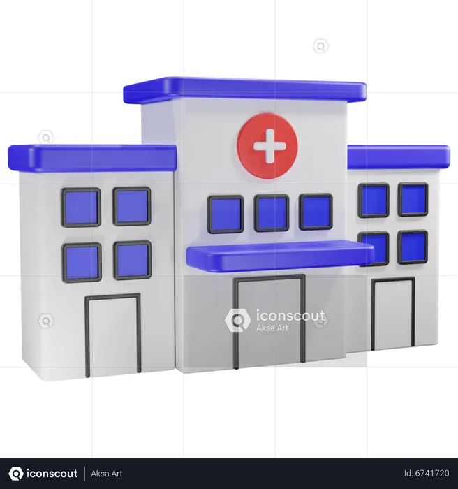 Krankenhausgebäude  3D Icon