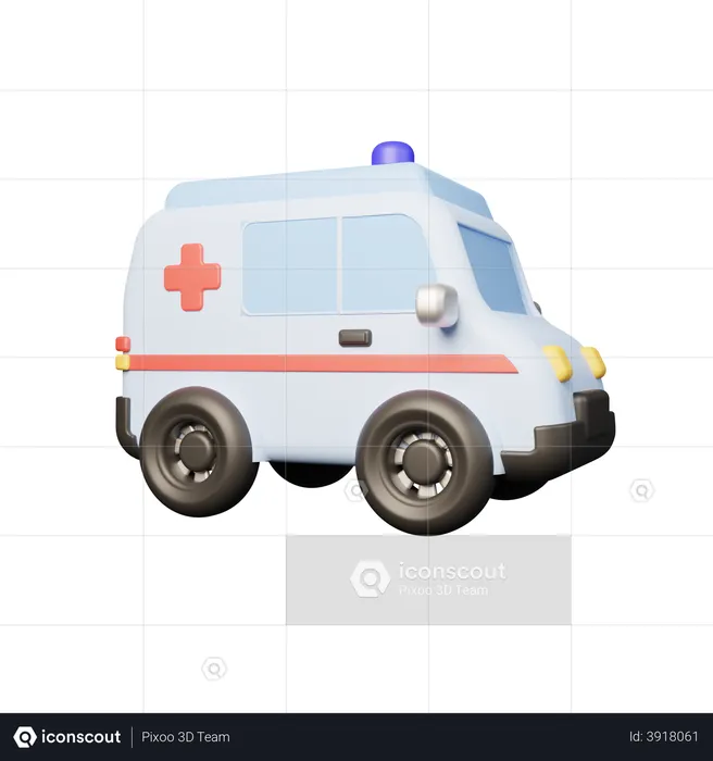 Krankenwagen  3D Illustration