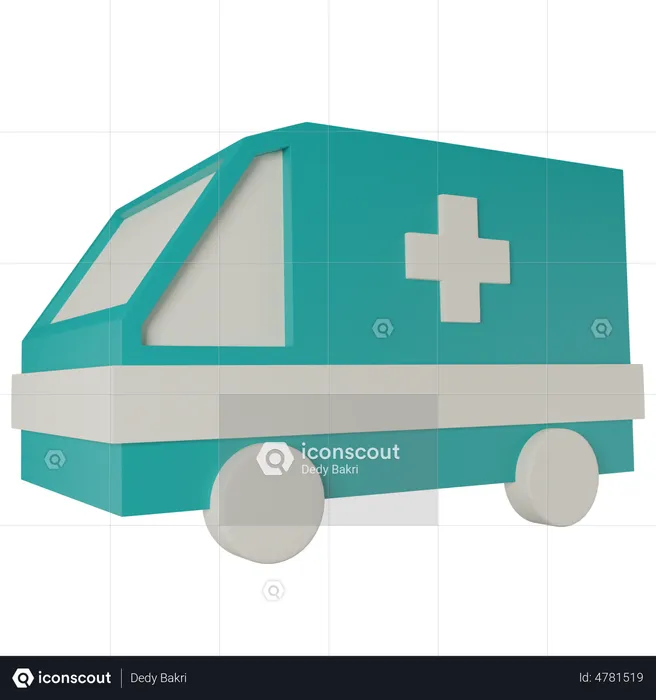 Krankenwagen  3D Illustration