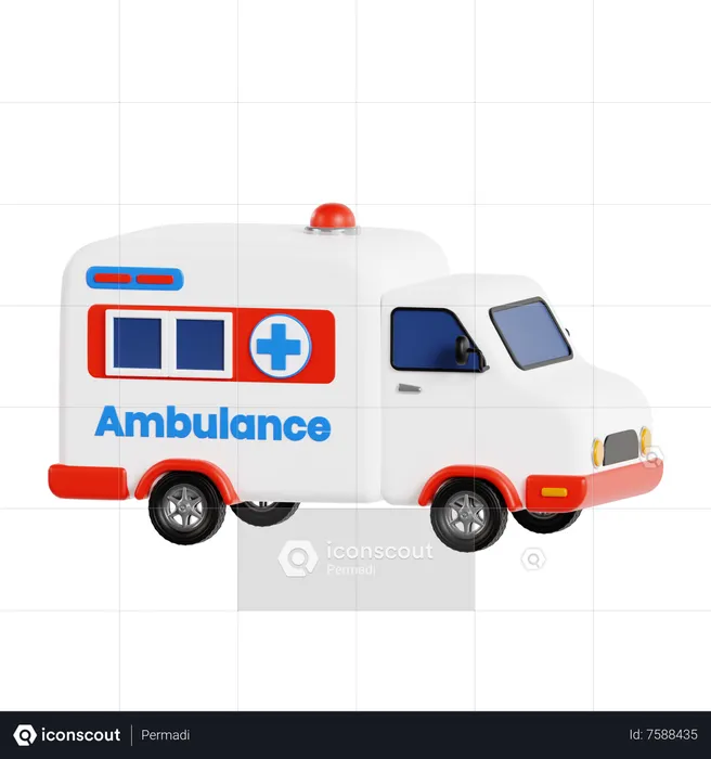 Krankenwagen  3D Icon