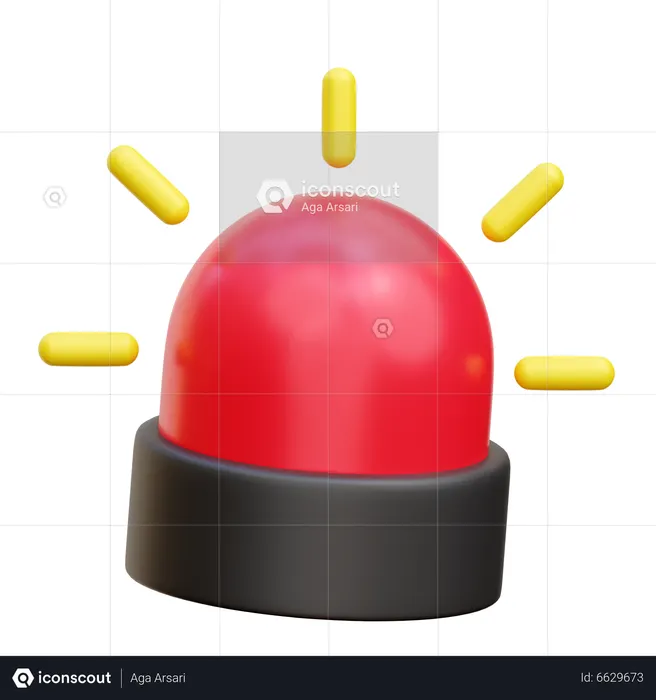 Krankenwagensirene  3D Icon