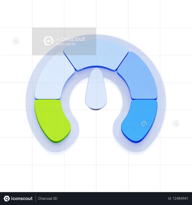 Kredit-Score-Indikator  3D Icon