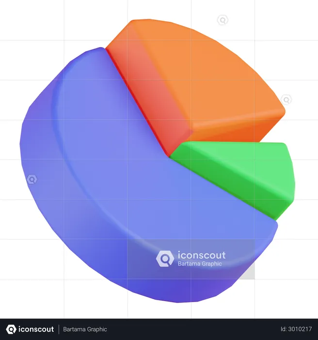 Kuchendiagramm  3D Illustration