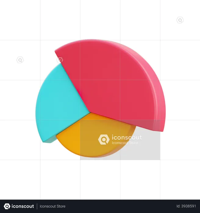 Kuchendiagramm  3D Illustration