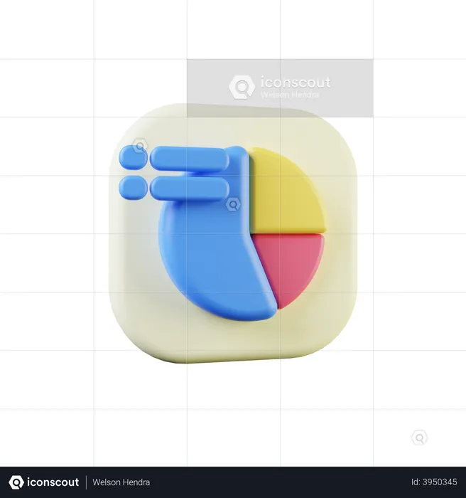 Kuchendiagramm  3D Illustration