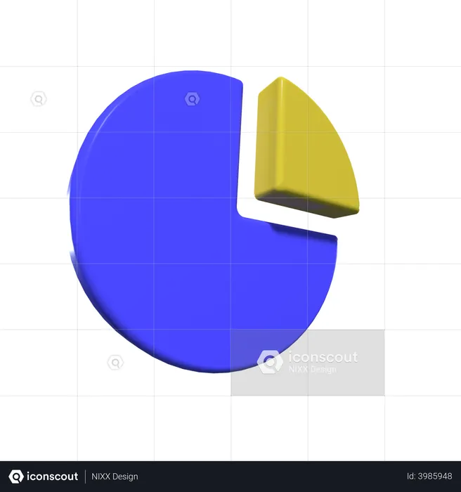 Kuchendiagramm  3D Illustration