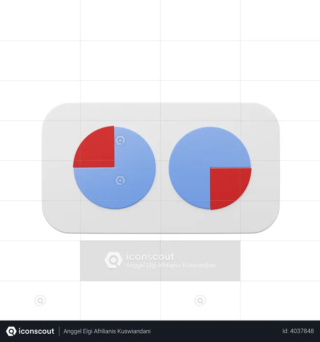 Kuchendiagramm  3D Illustration