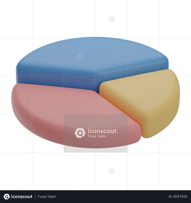 Kuchendiagramm  3D Illustration