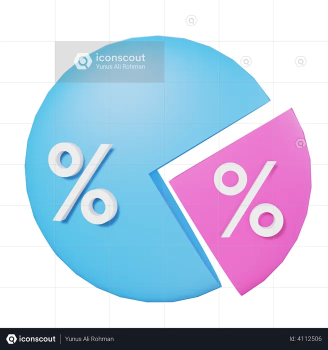 Kuchendiagramm  3D Illustration