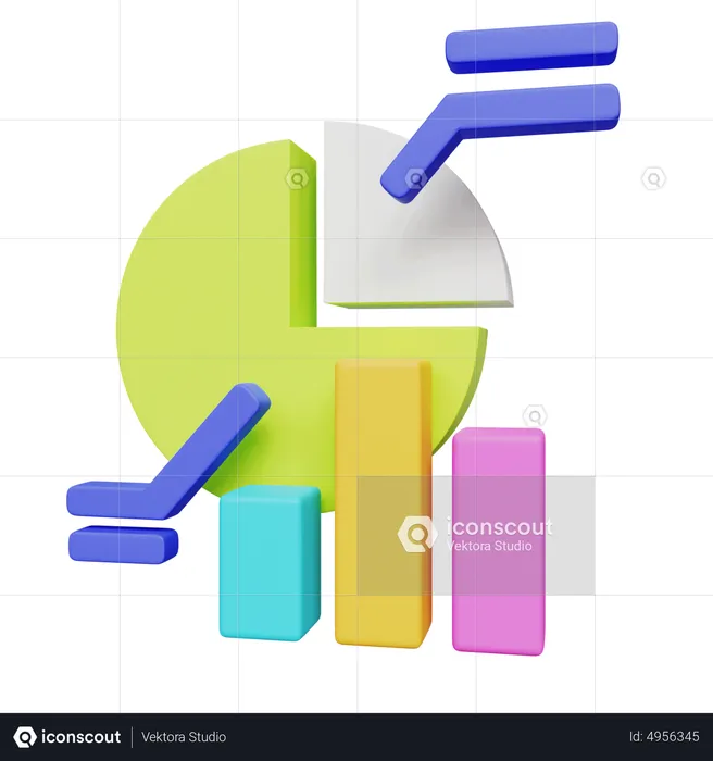 Kuchendiagramm  3D Icon