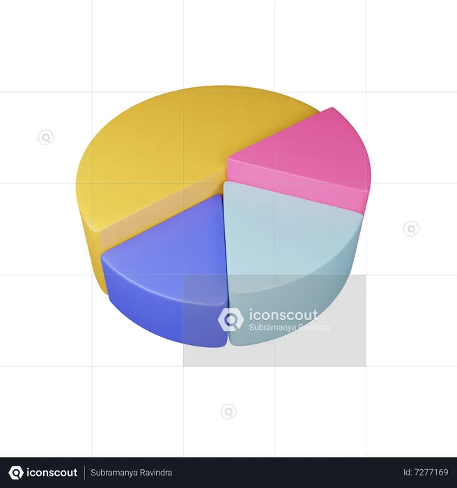 Kuchendiagramm  3D Icon