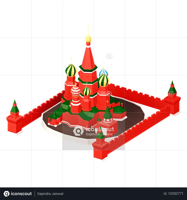 Kremlin  3D Icon