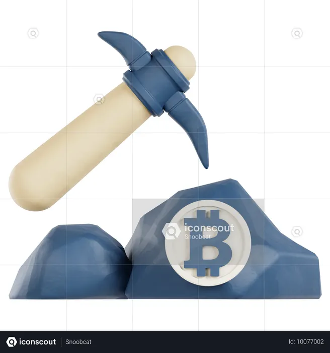 Krypto-Mining  3D Icon
