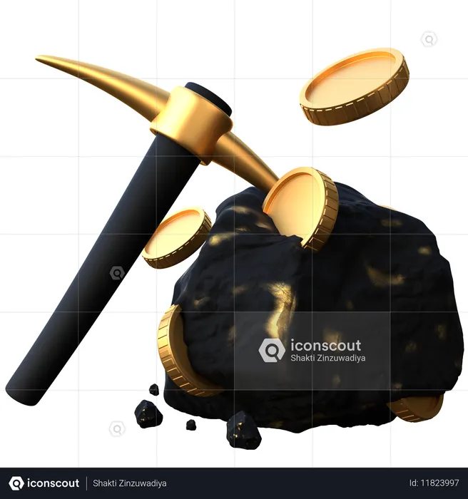 Krypto-Mining  3D Icon