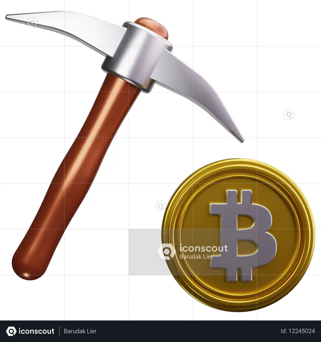 Krypto-Mining  3D Icon