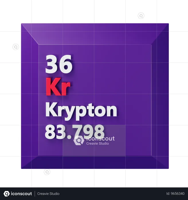 Krypton  3D Icon