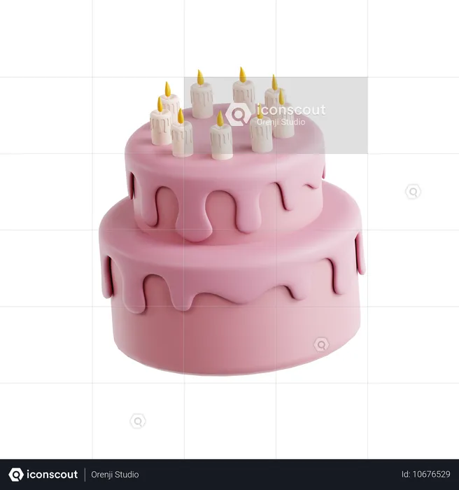 Kuchen  3D Icon