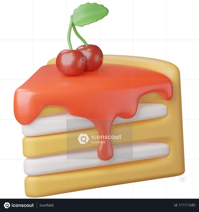 Kuchen  3D Icon