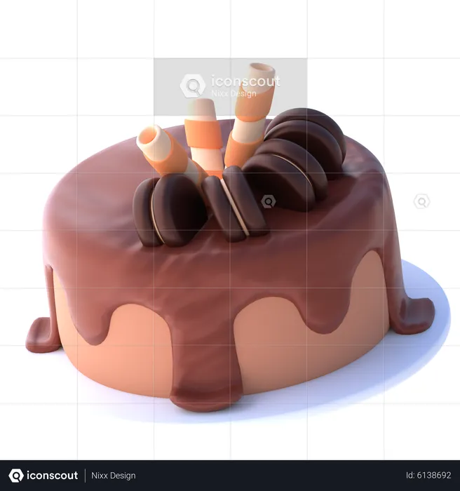 Kuchen  3D Icon